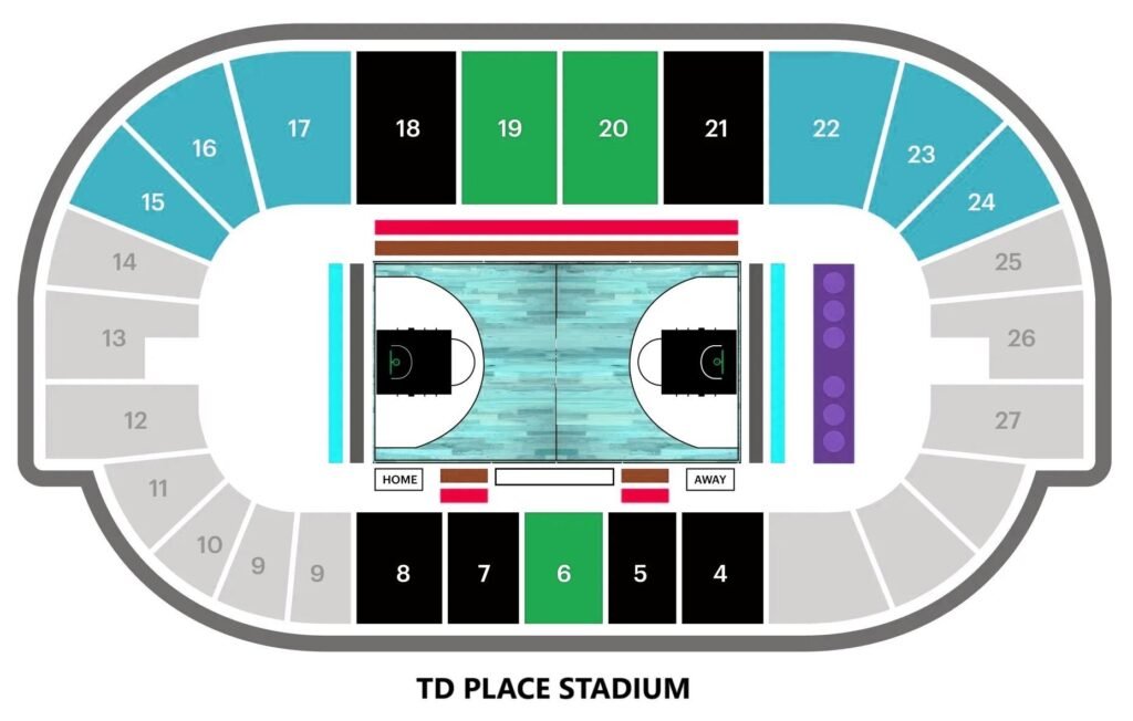 Td Place Stadium Seating Chart With Rows And Seat Numbers