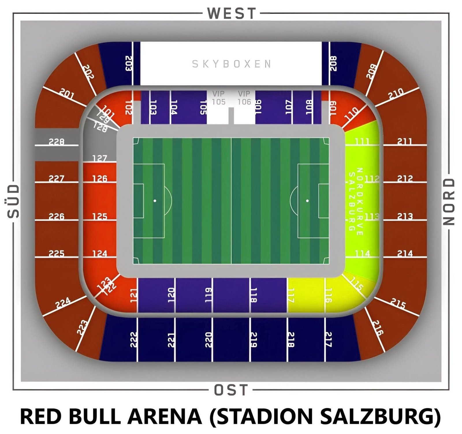 Red Bull Arena Seating Chart With Rows And Seat Numbers