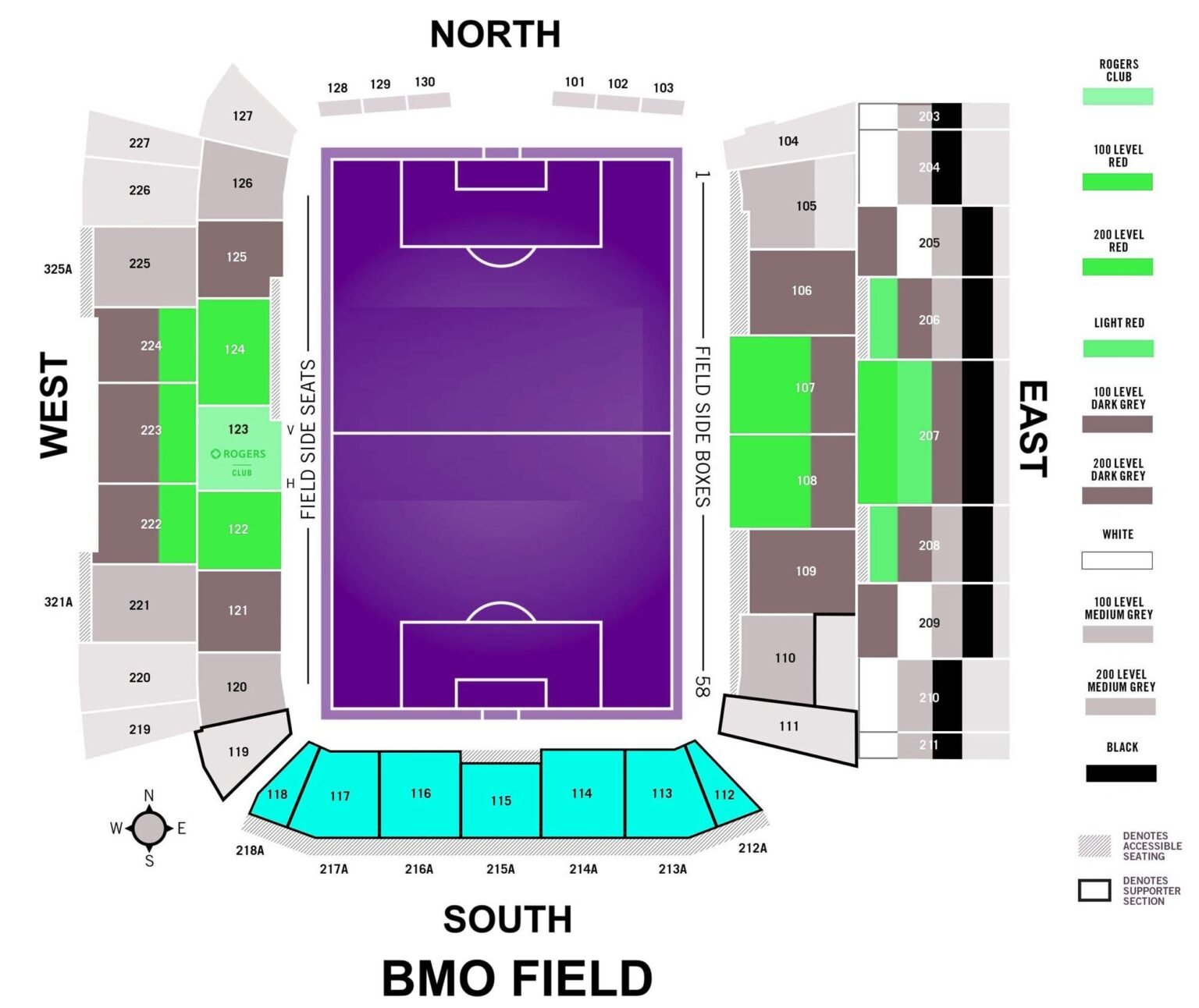 Bmo Field Seating Chart With Rows And Seat Numbers 2024