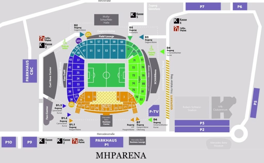 MHPArena Seating Chart with Rows and Seat Numbers 2024