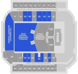 Newcastle International Sports Centre Seating Chart with Rows and Seat ...