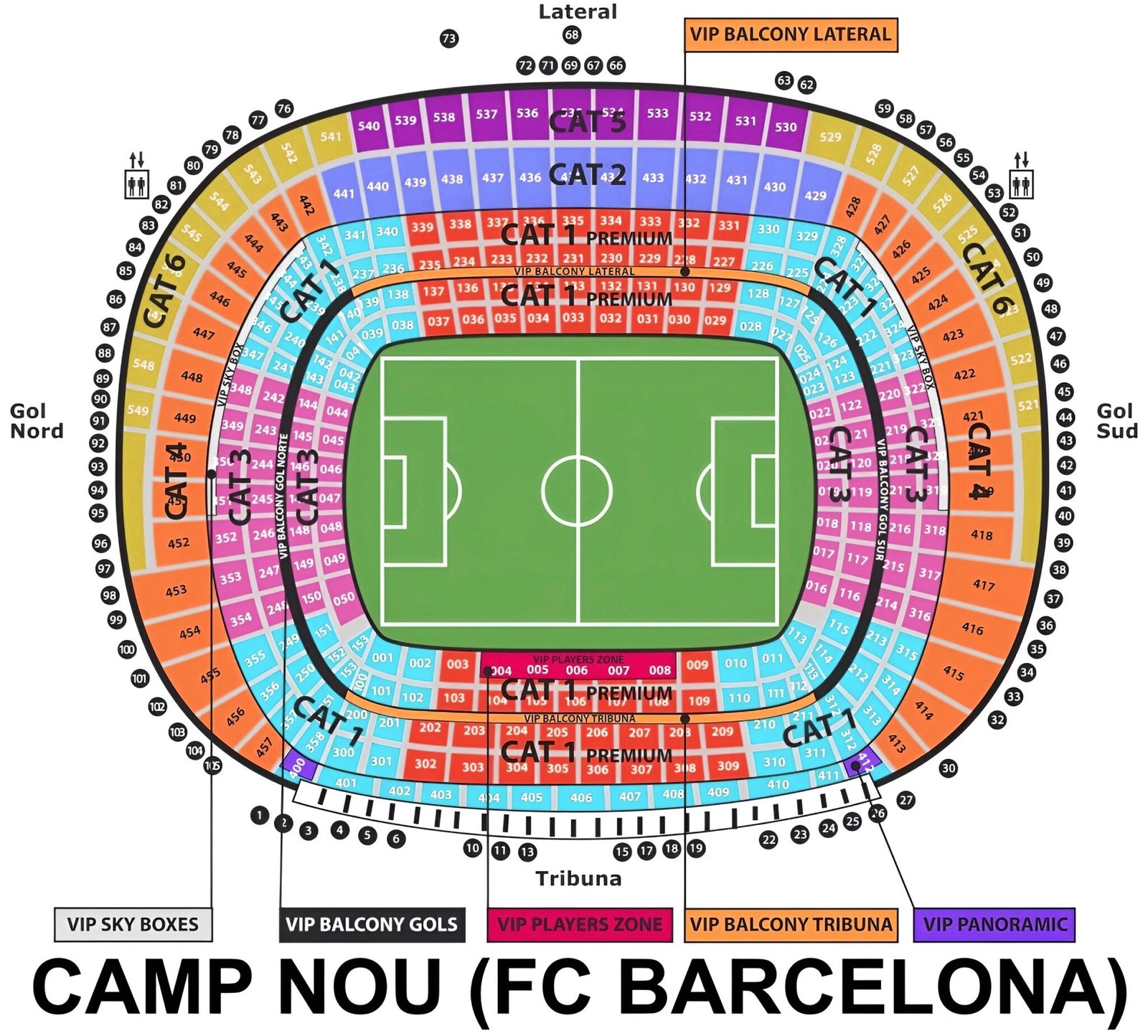 Camp Nou Seating Chart With Seat Numbers And Rows Barcelona La Liga Camp Nou Seating Chart With Seat Numbers And Rows Barcelona La Liga