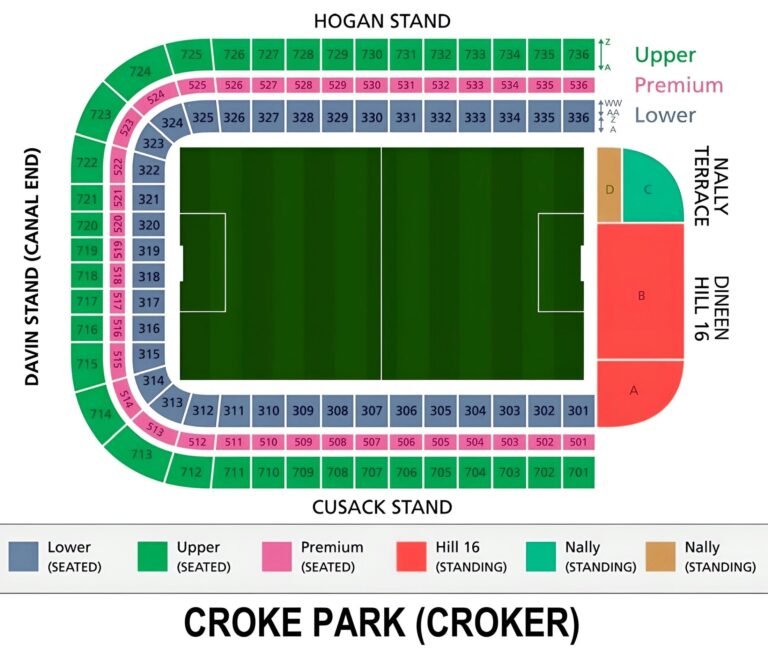 Ticketmaster Croke Park Seating Chart