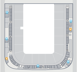 Paris La Défense Arena Seating Chart with Rows and Seat Numbers 2024