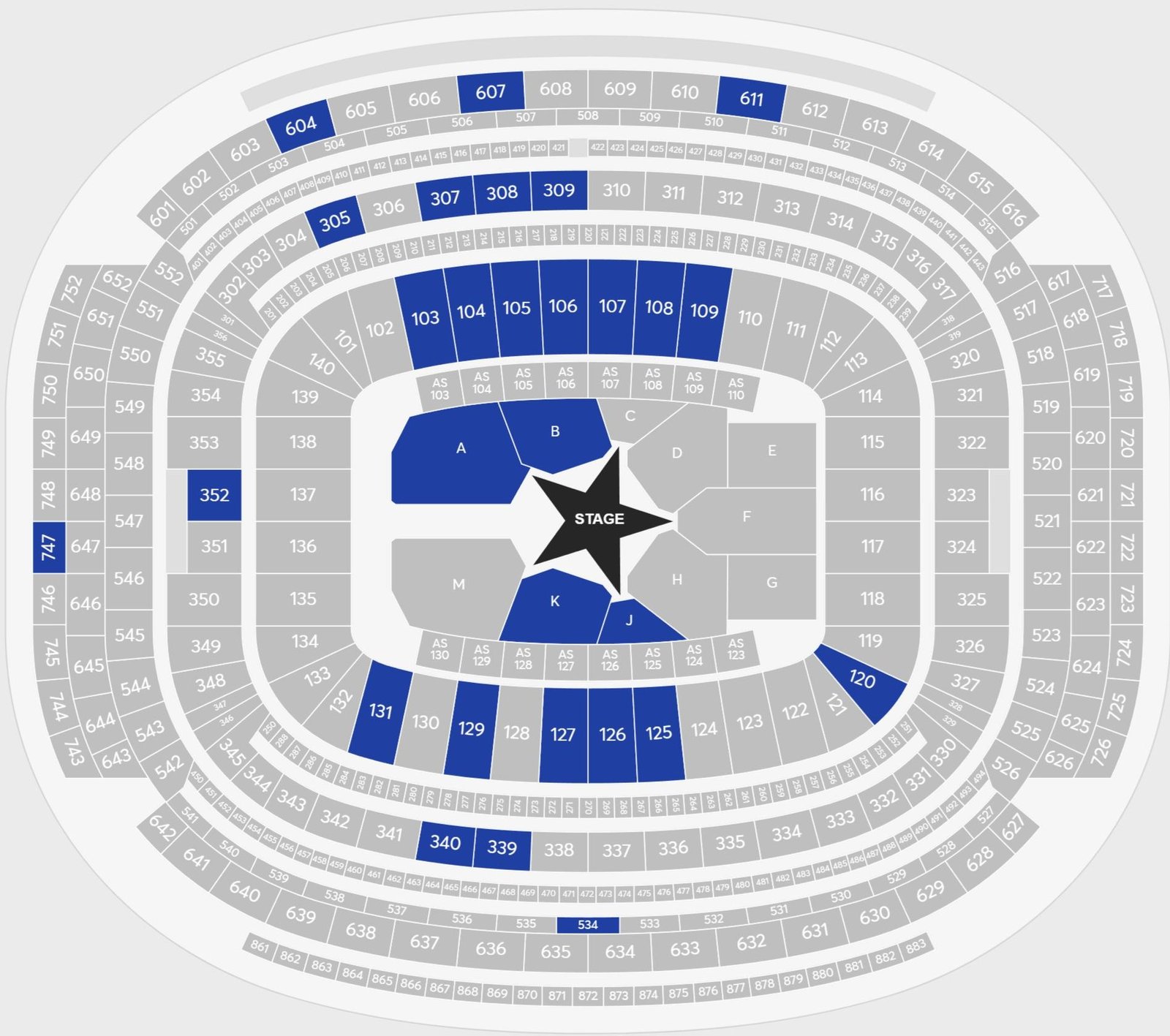 NRG Stadium Concerts Seating Chart