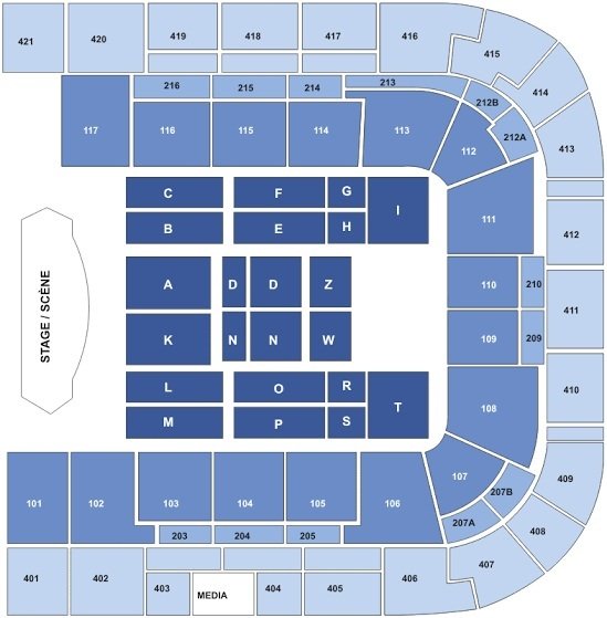 Plenitude Arena Seating Plan