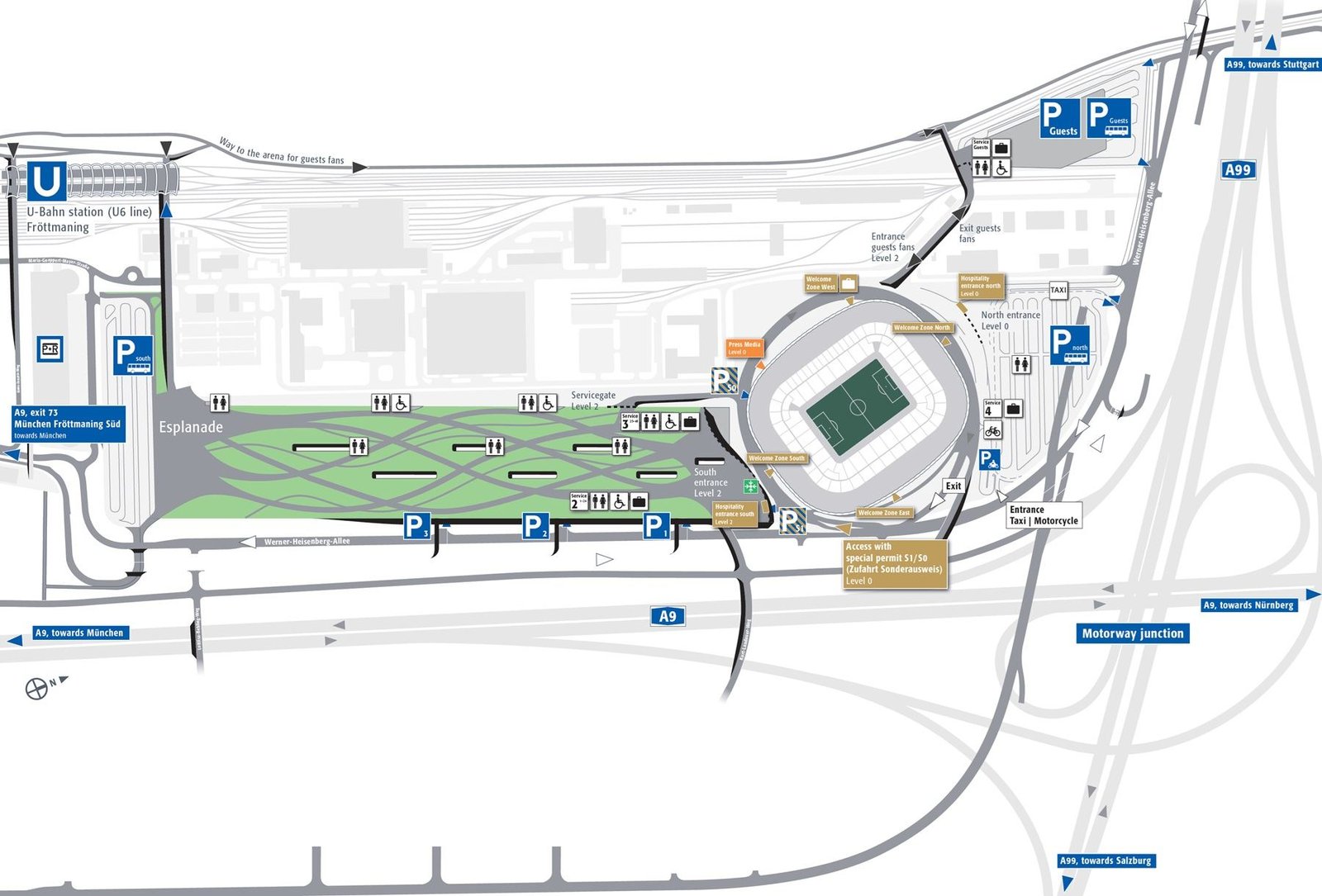 Allianz Arena Layout