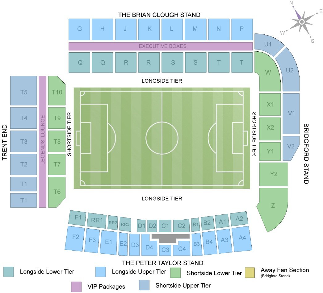 City Ground Seating Plan