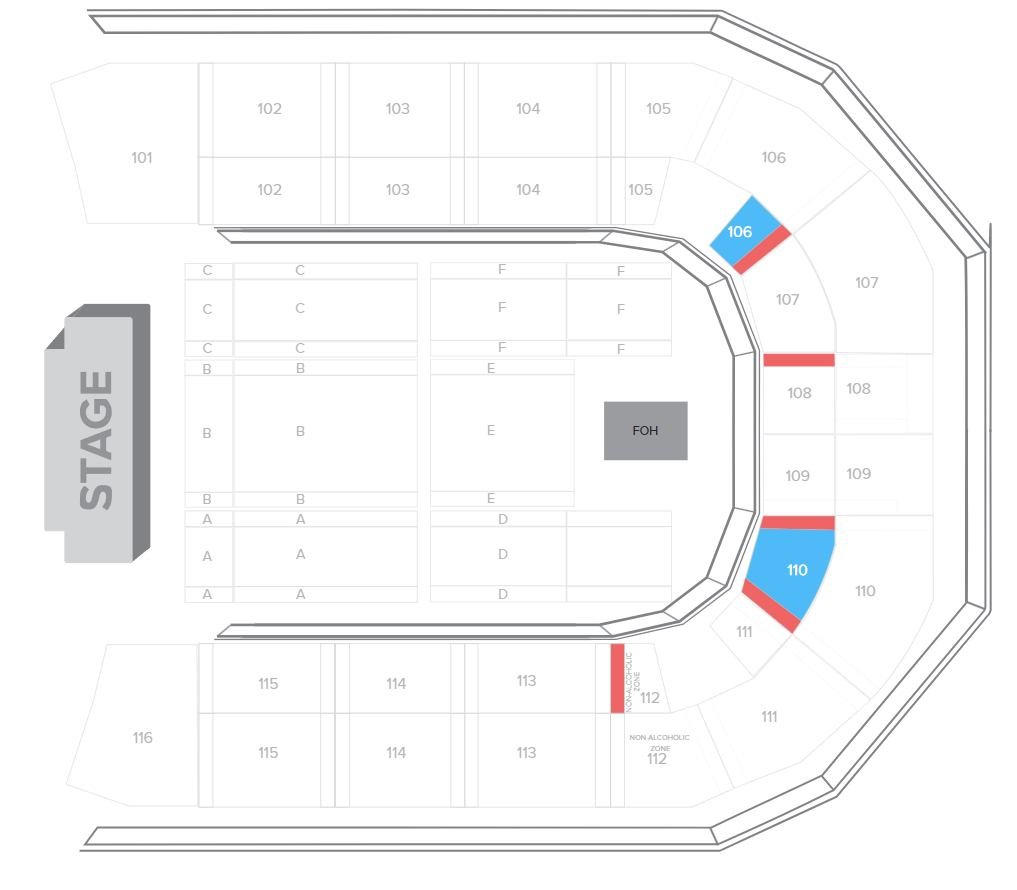 Coca Cola Arena Seating Plan for Concerts