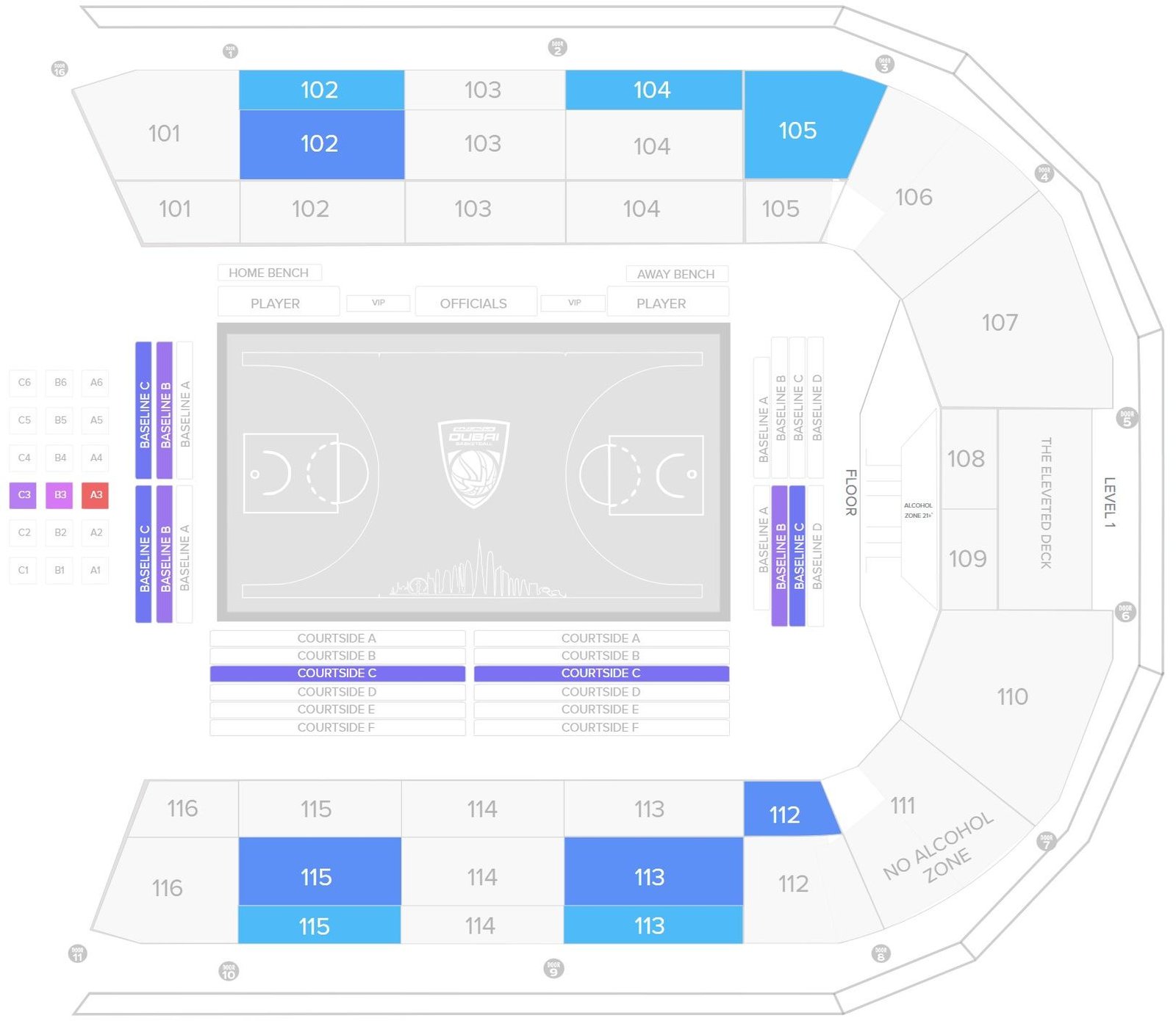 Coca Cola Arena Seating Plan