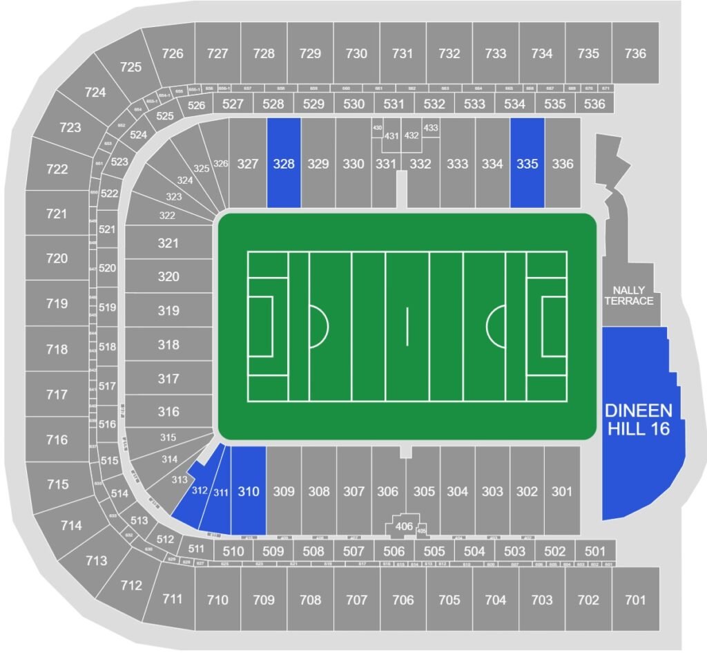 Croke Park Seating Plan