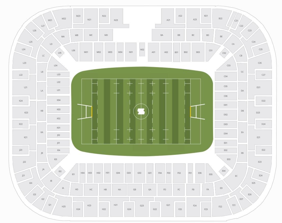 Decathlon Arena Stade Pierre Mauroy Seating Plan for Rugby