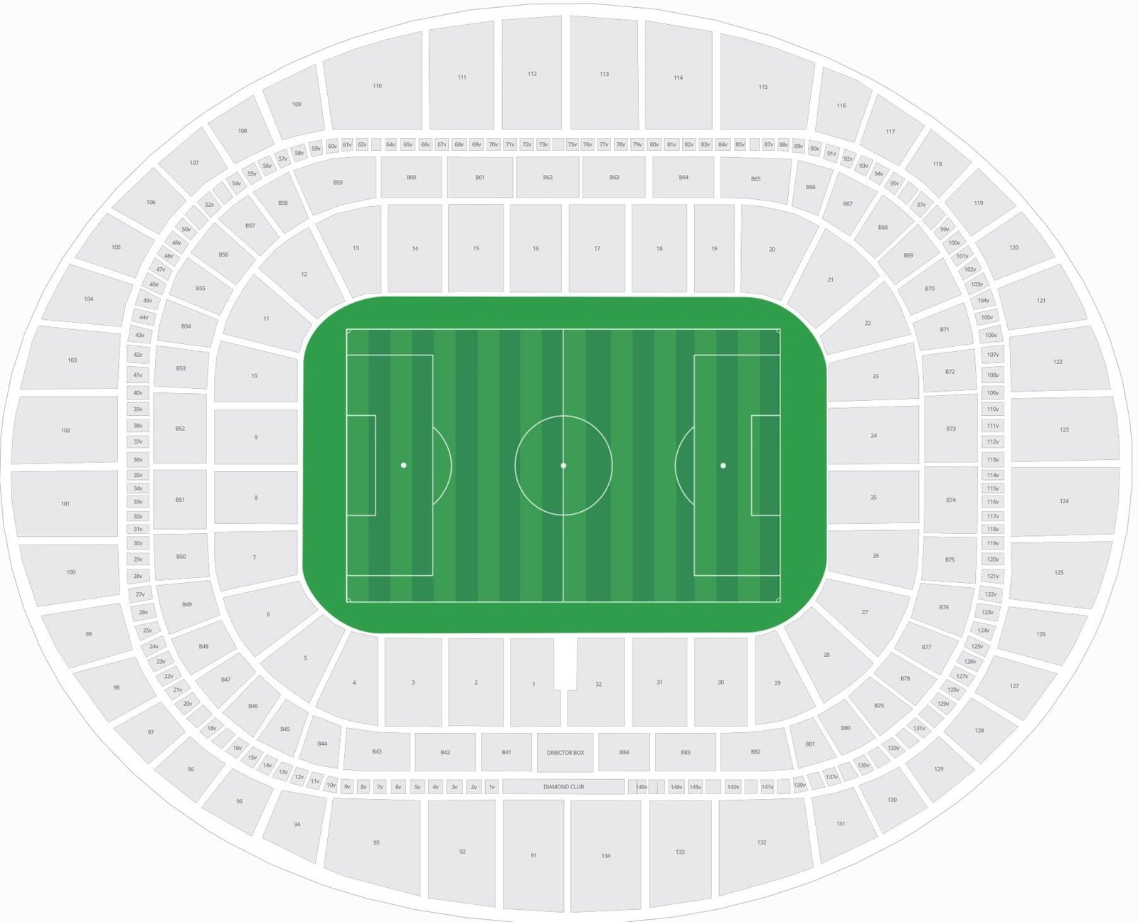 Emirates Stadium Seat Map