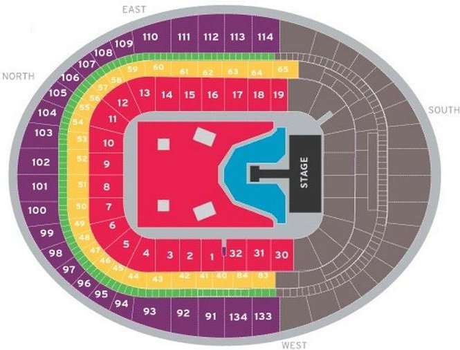 Emirates Stadium Seating Chart for Concerts