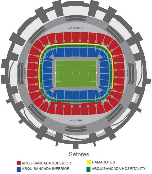 Mane Garrincha Seating Plan