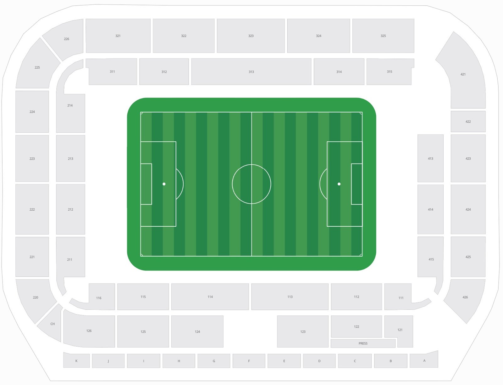 Jan Breydel Stadium Seating Plan