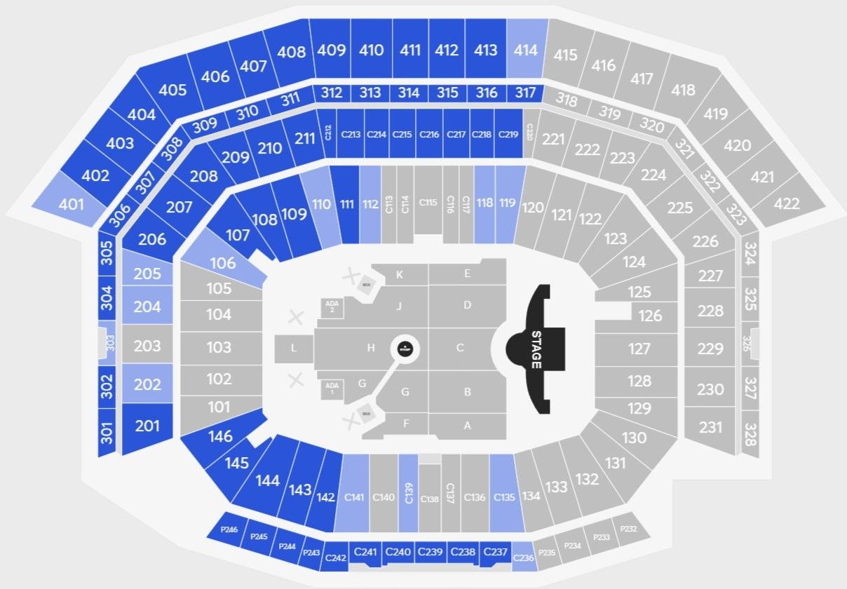 Levi's Stadium Seating Chart for Concerts