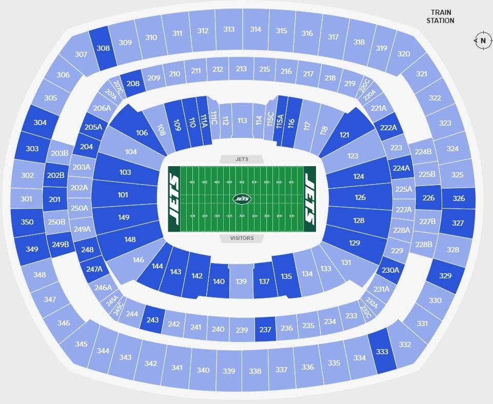 MetLife Stadium Seating Chart