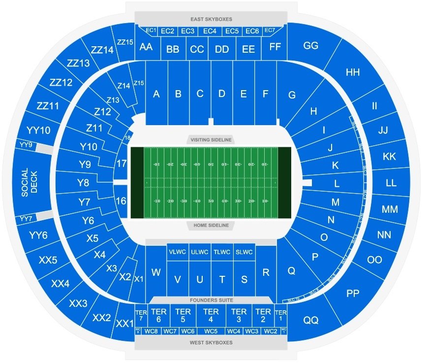 Neyland Stadium Seating Chart