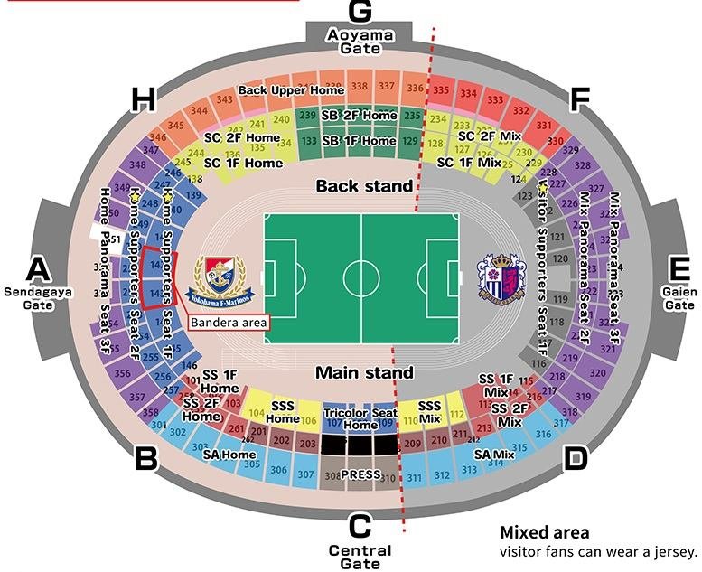 Nissan Stadium Seating Plan