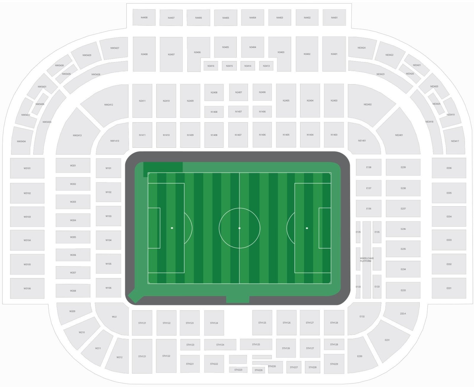 Old Trafford Seating Plan for Manchester United Games