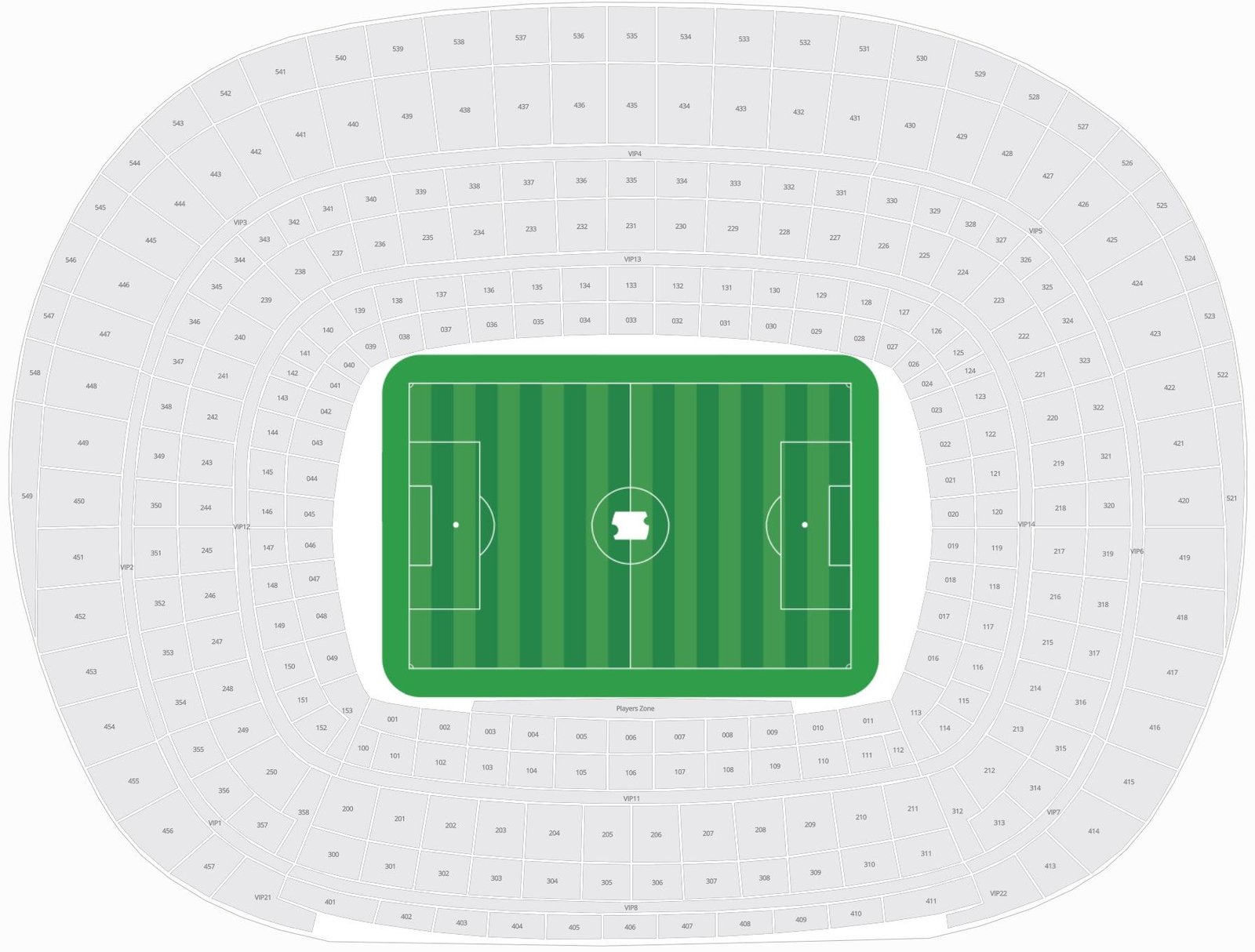 Plano de Asientos del Camp Nou