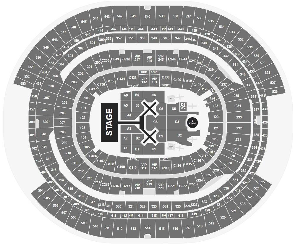 Sofi Stadium Concert Seating Chart