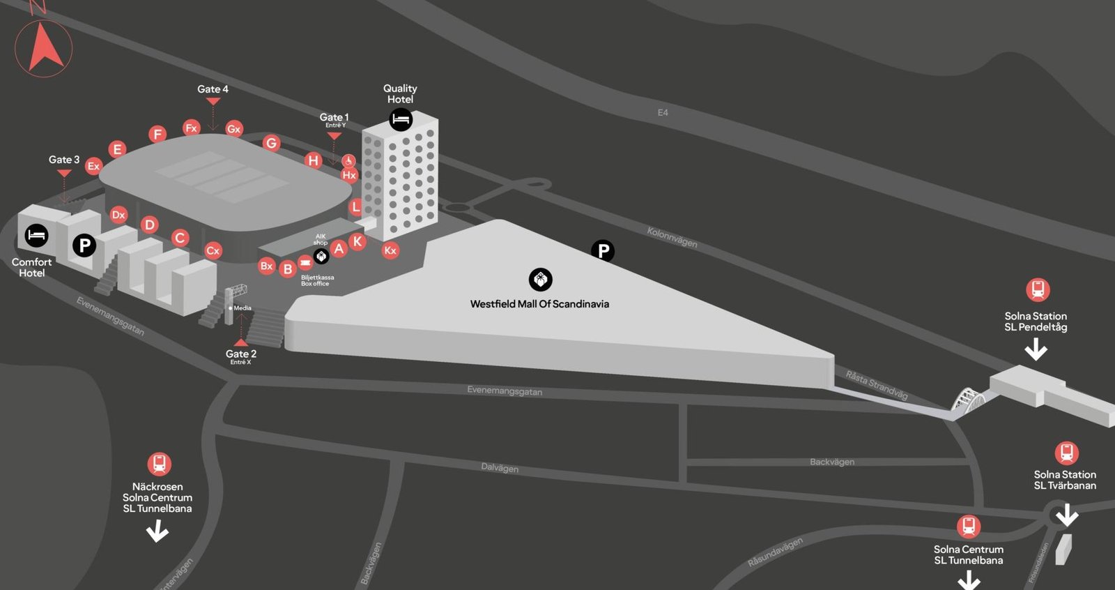 Strawberry Arena Layout