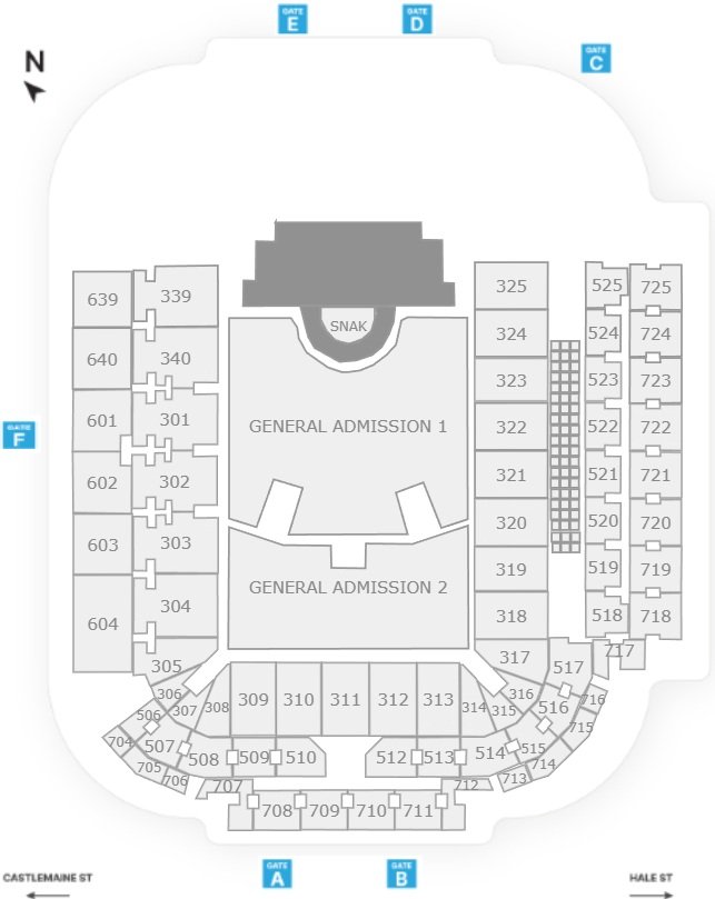 Suncorp Stadium Seating Map for Concerts