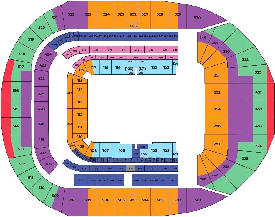Tottenham Hotspur Stadium Seating Map