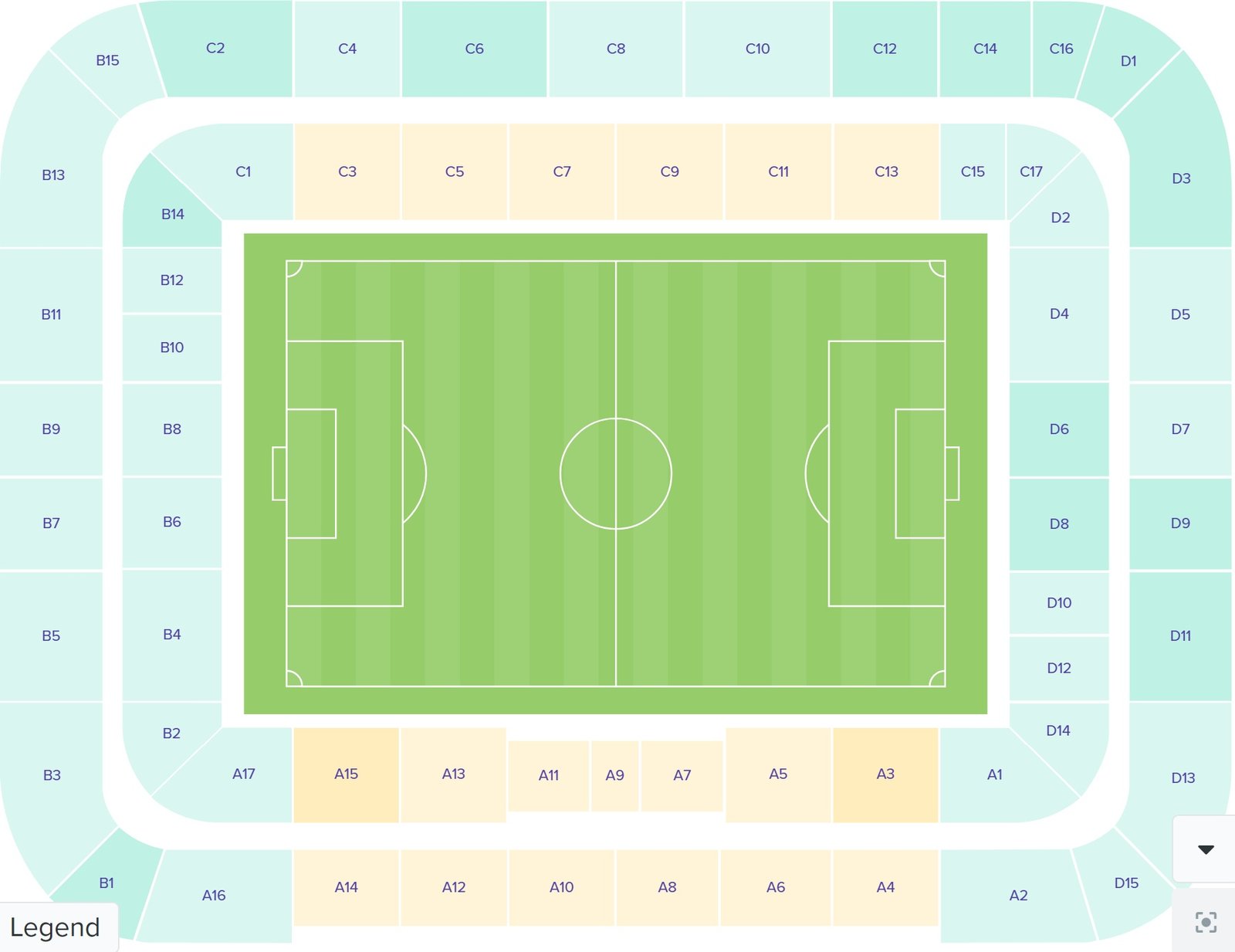 Wankdorf Stadium Seating Plan