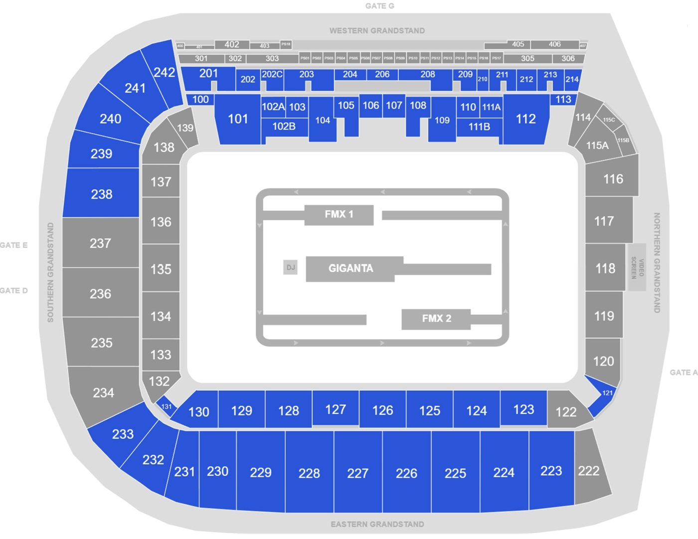 North Queensland Stadium Seating Plan for Concerts and Events