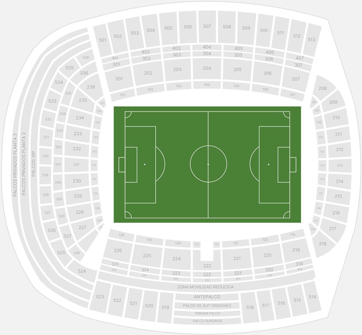 Jose Zorrilla Seating Plan
