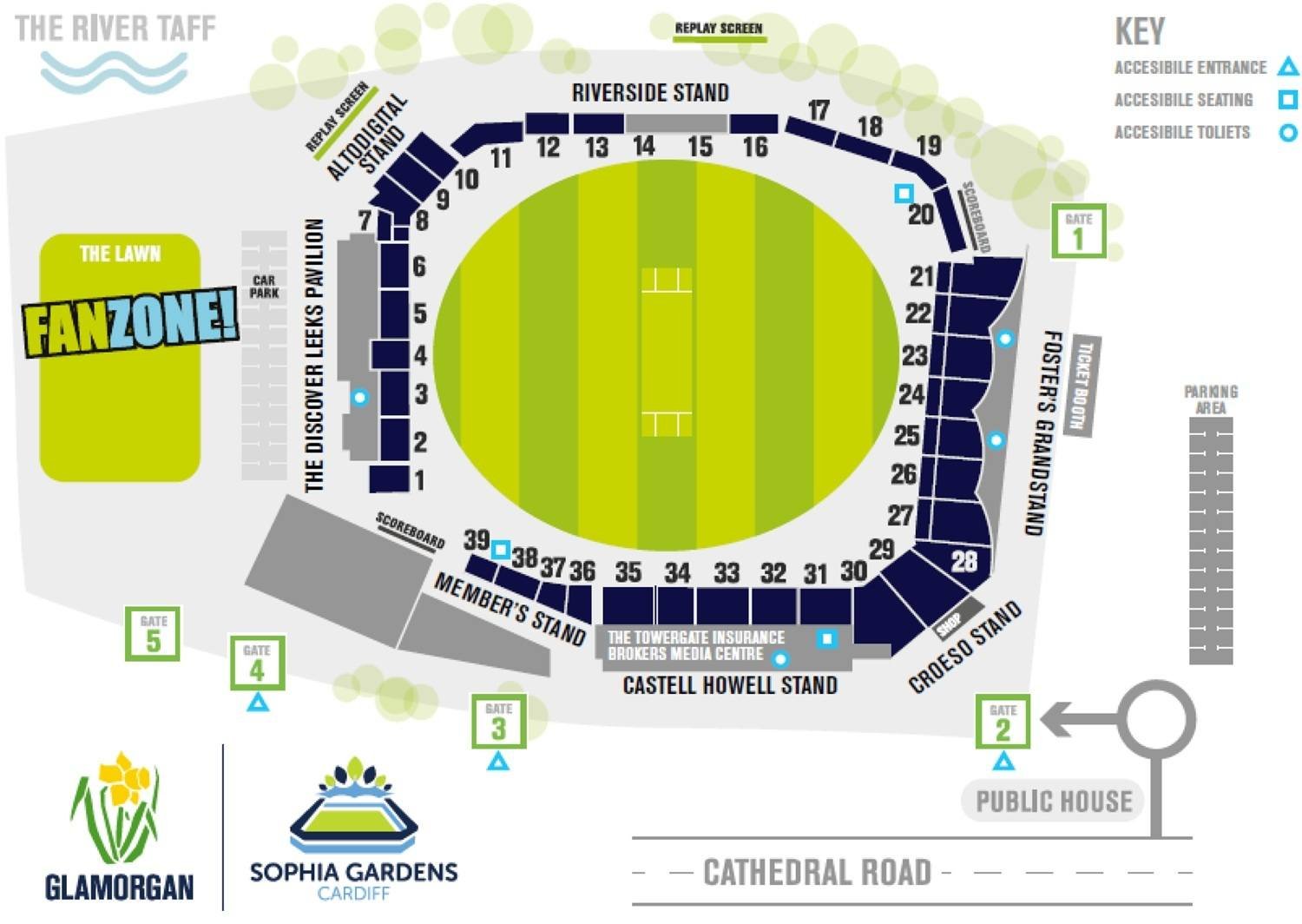 Sophia Gardens Seating Plan