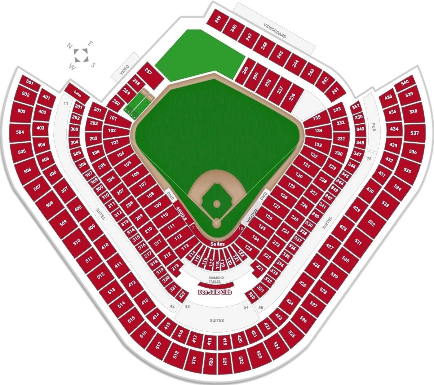 Angel Stadium Seating Chart