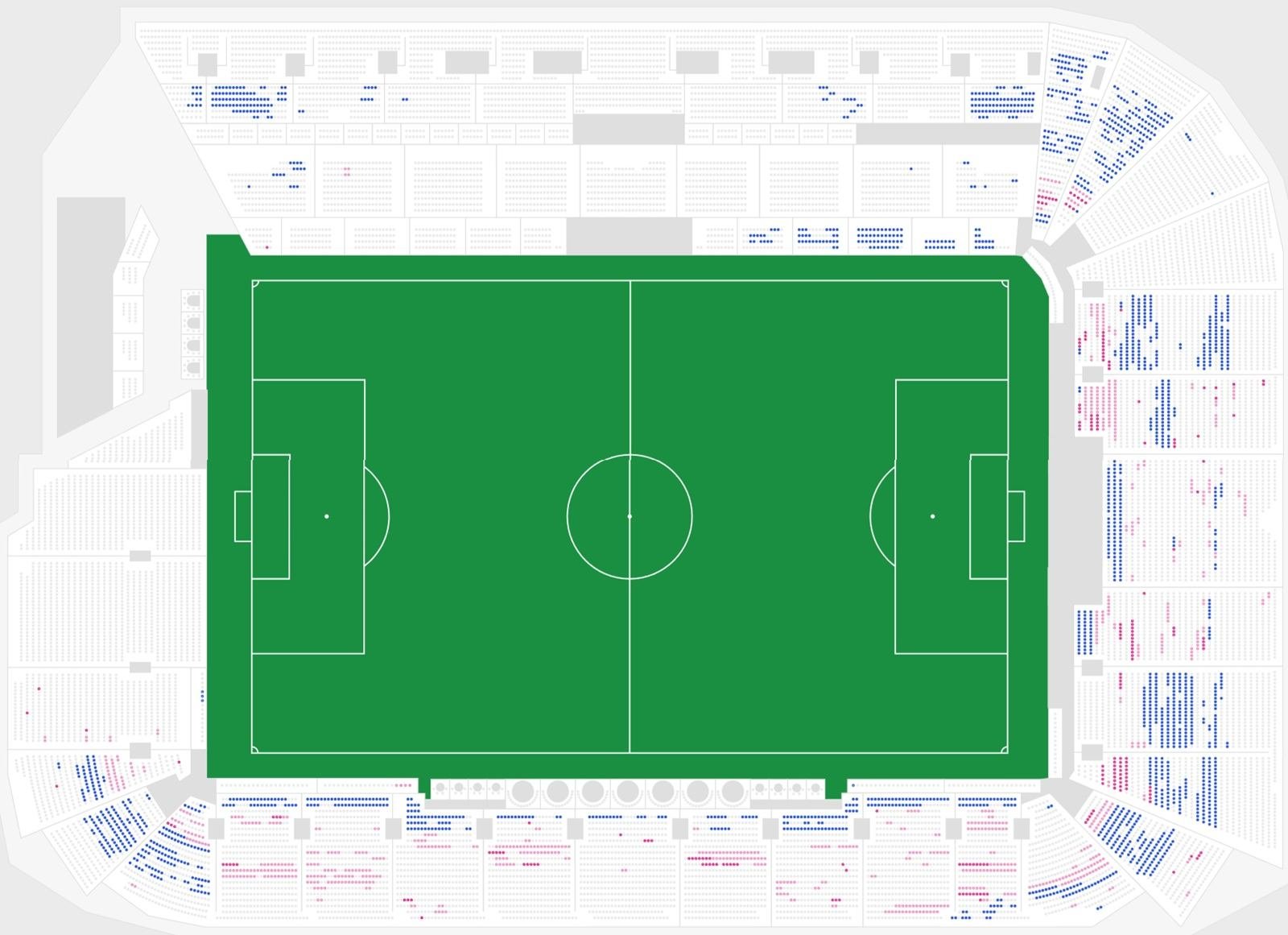 Audi Field Seating Plan with Seat Numbers