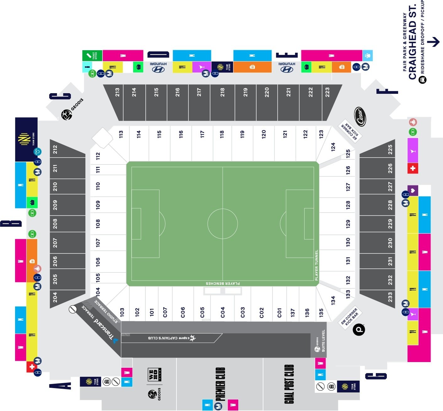 Geodis Park Seat Map