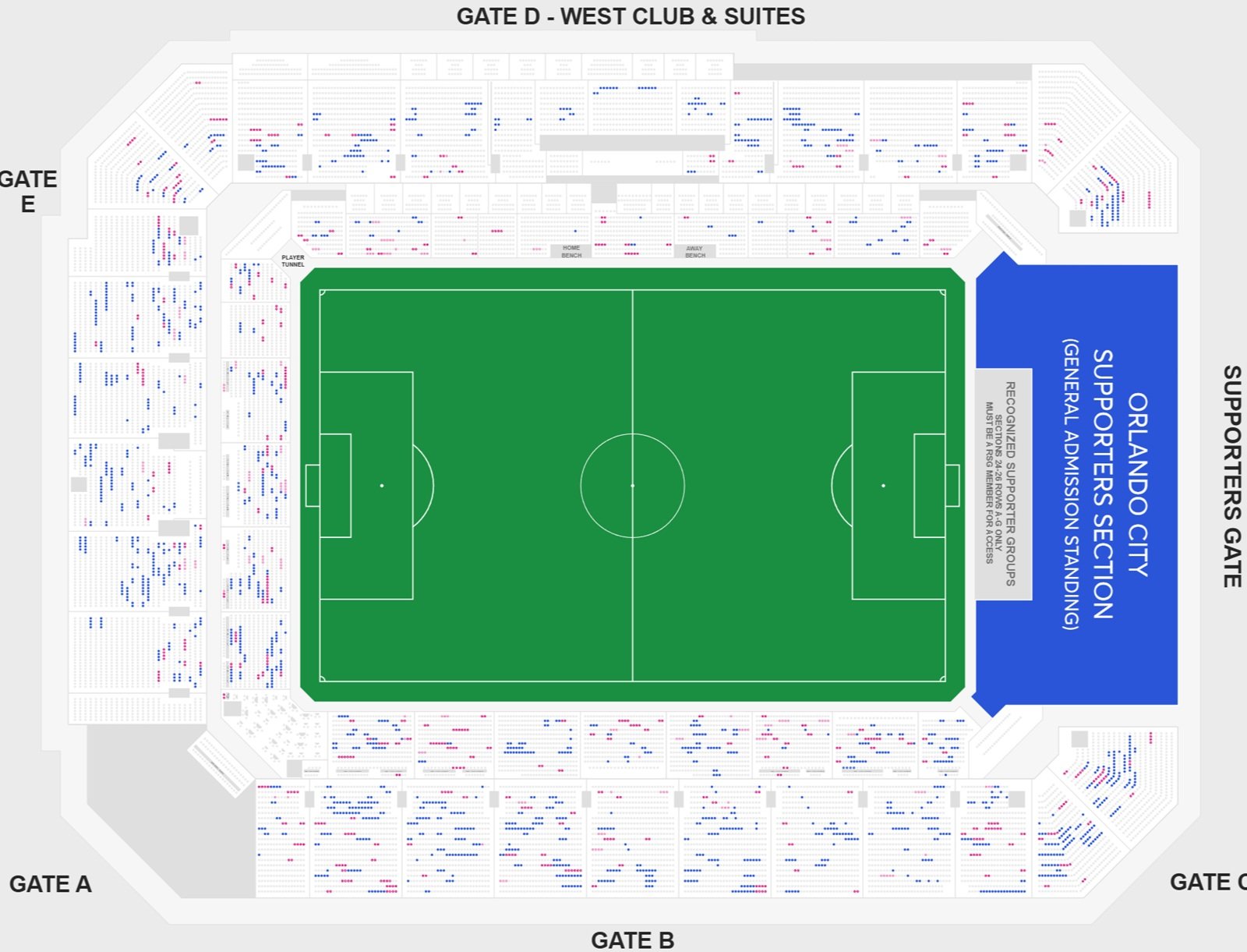 Inter&co Stadium Seating Plan with Seat Numbers