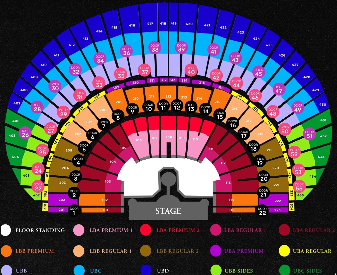 Philippine Arena Seating Map