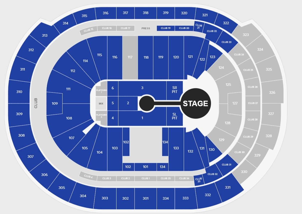 Amerant Bank Arena Seating Chart for Concerts