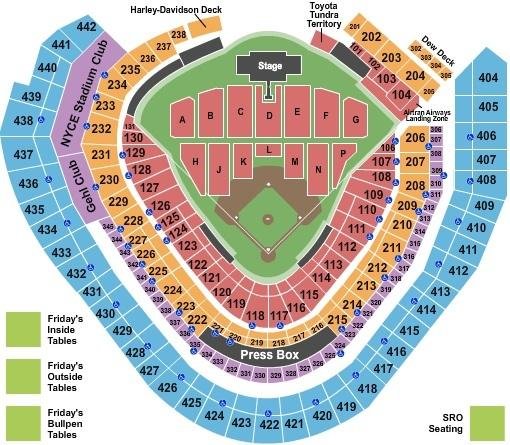 American Family Field Seating Chart for Concerts