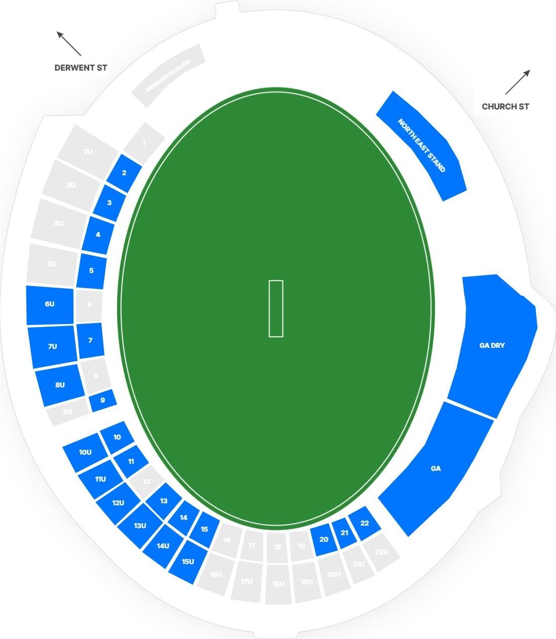 Bellerive Oval Seating Chart