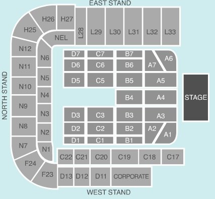 Elland Road Seating Plan for Concerts