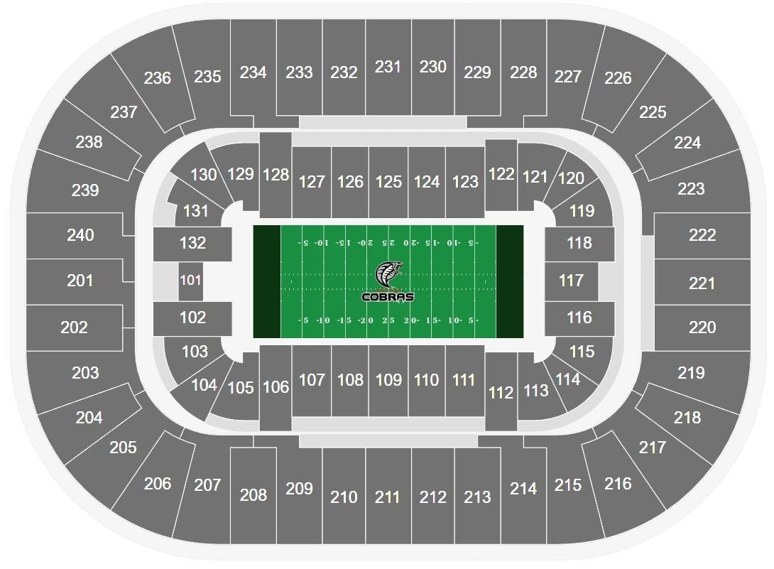 First Horizon Coliseum Seating Chart for Carolina Cobras