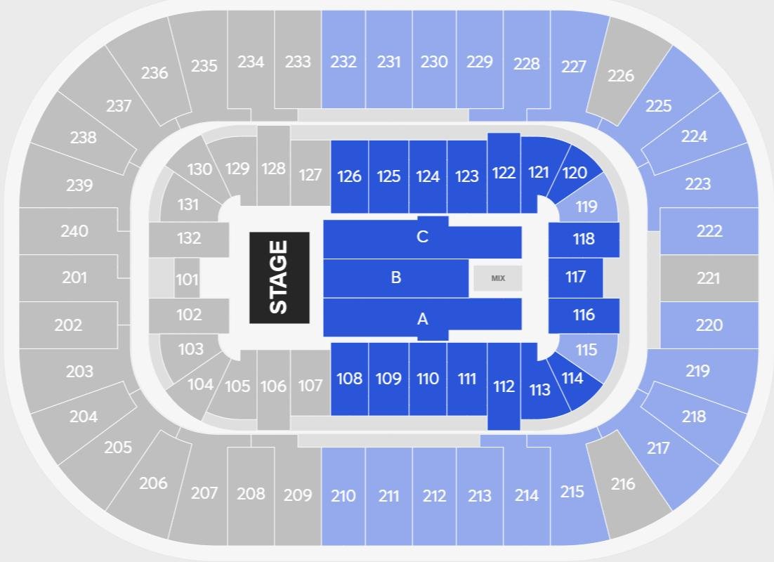First Horizon Coliseum Concert Seating Chart
