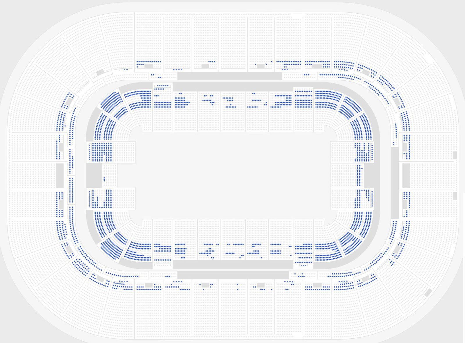 First Horizon Coliseum Seating Chart with Rows and Seat Numbers