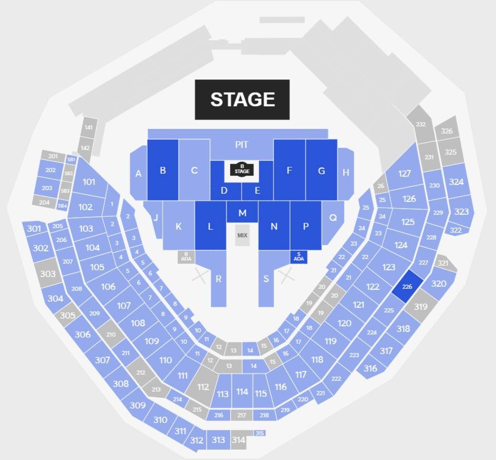 Globe Life Field Seating Chart Concerts