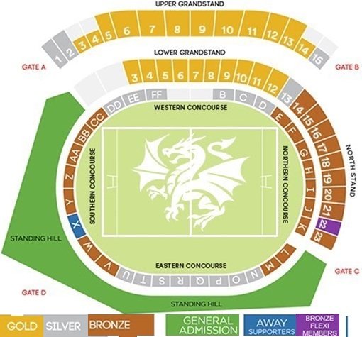 Jubilee Stadium Seating Plan