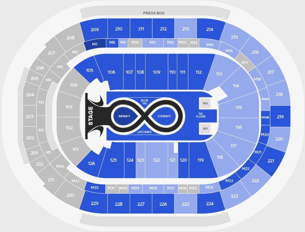 Little Caesars Arena Concerts Seating Plan