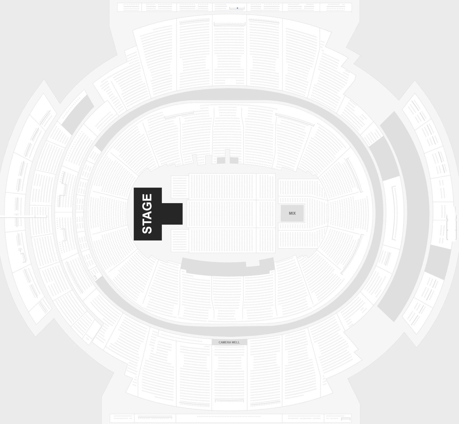 Madison Square Garden Seating Chart with Rows and Seat Number for Concerts, Shows and Entertainment Events